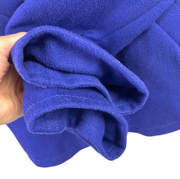 𝅺THEORY Olivan Royal Purple Wool Peacoat Size M - Picture 4 of 6